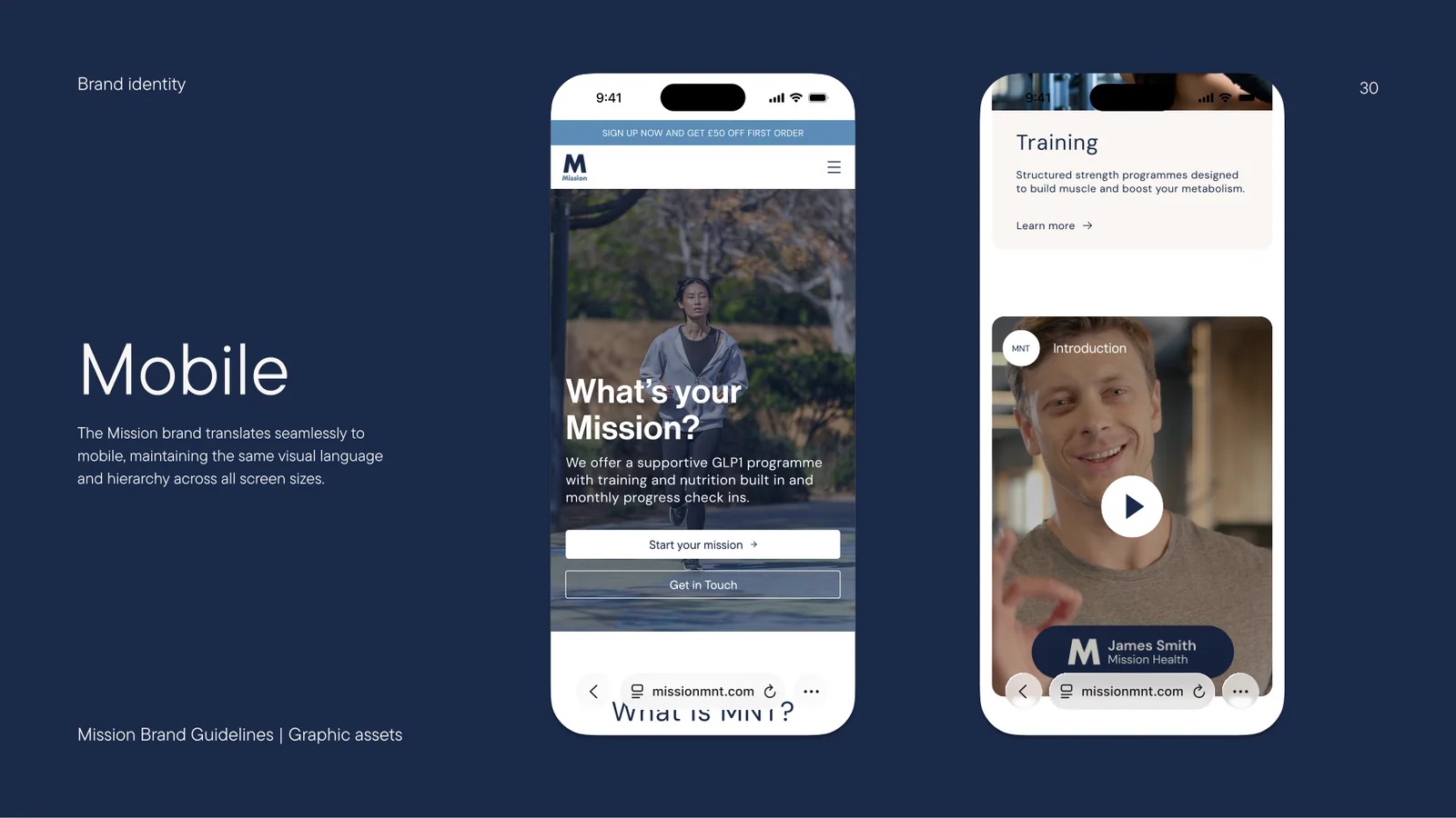 Mission MNT: Mobile applications — brand guidelines