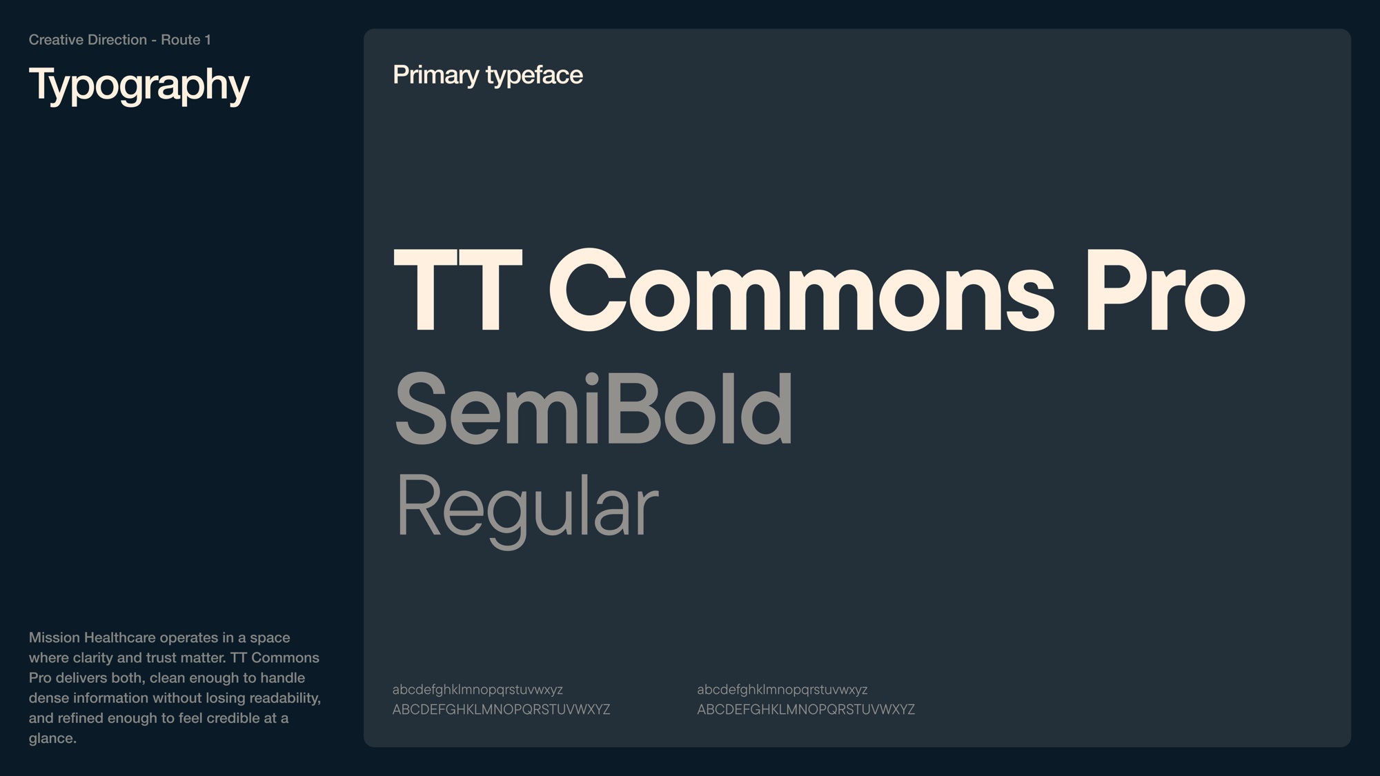 Mission MNT: TT Commons Pro — type study